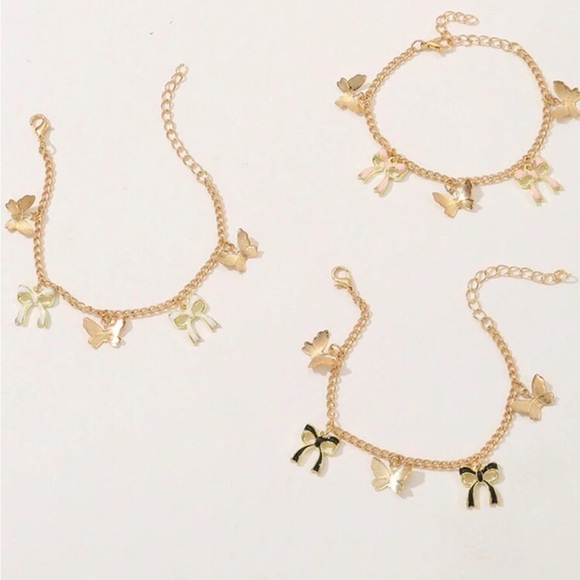 Gold Bow Charm Bracelets - Picture 5 of 5